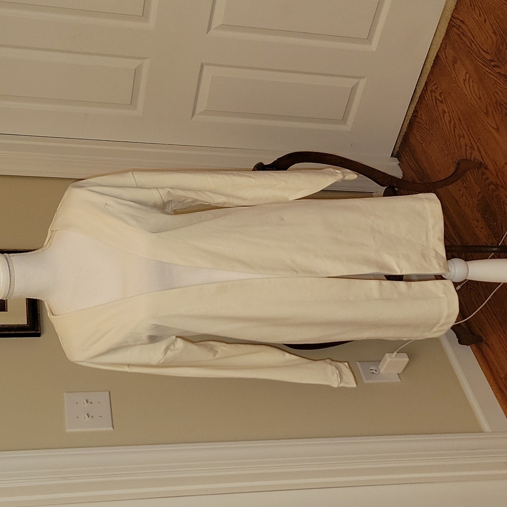 Cream Open-Front Women's Sweater